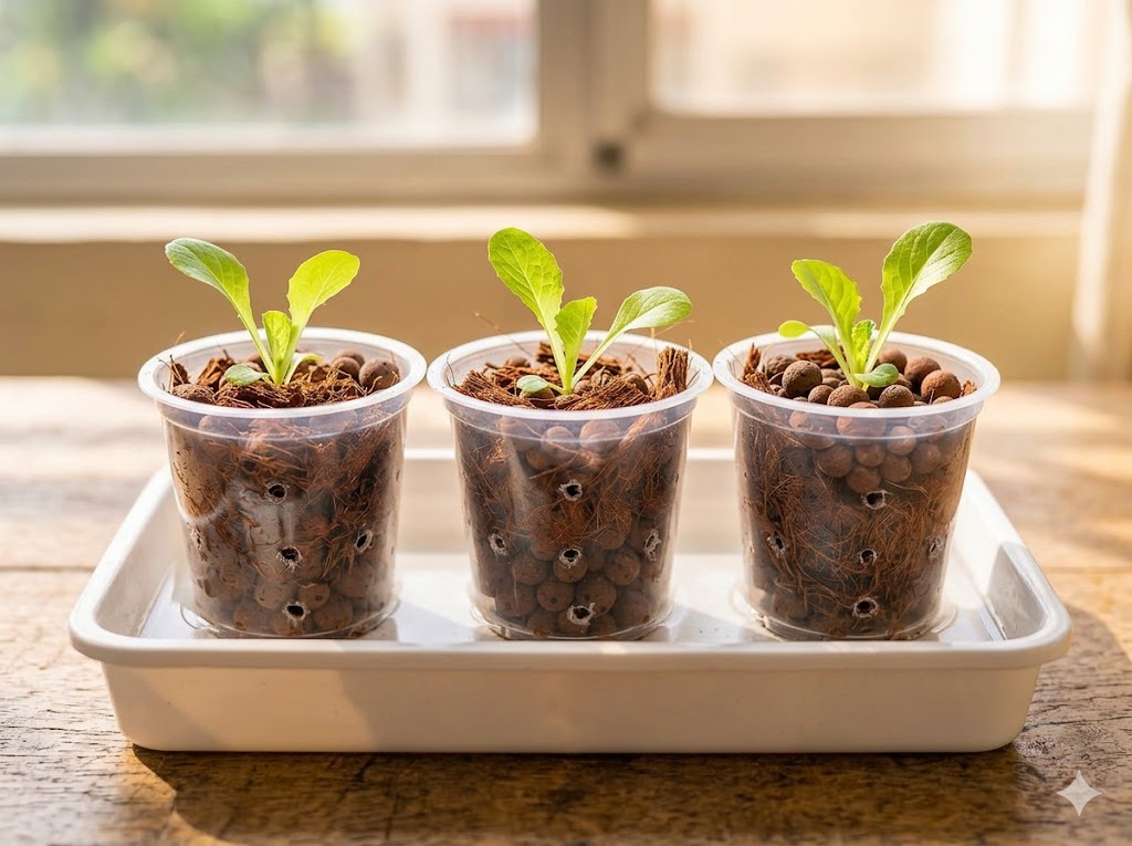 seedlings sprouting